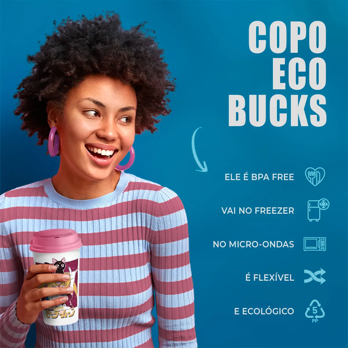 Copo Bucks Luna Sailor Moon — miniatura 2
